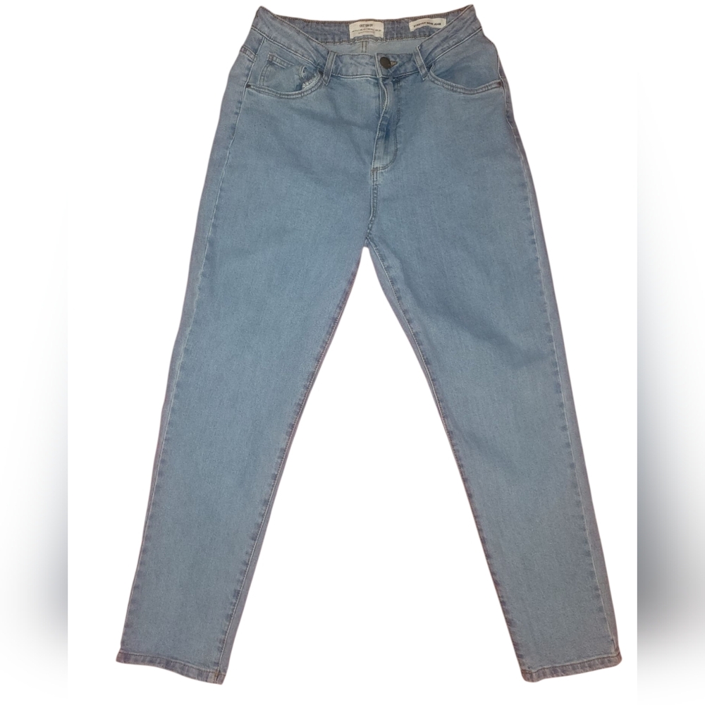 Cotton On Blue Stretch Mom Jeans Modern Fit